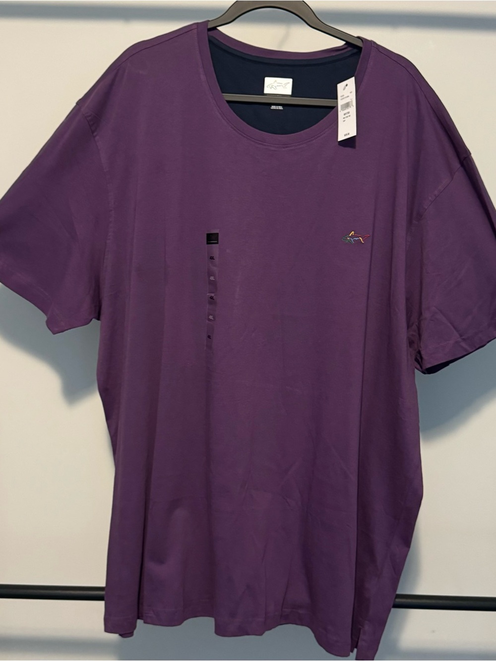 Greg Norman Collection Short Sleeve Crew Tee in Purple